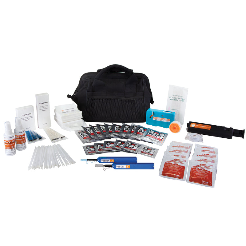 Fiber Optic Cleaning Go-Kit 2<br>with Quick Clicks™ <br>and Handheld Inspection Scope