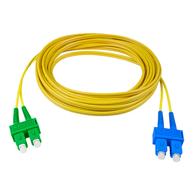 SC/APC - SC/UPC (9/125)<br>3mm Duplex Singlemode<br>Fiber Optic Patch Cord