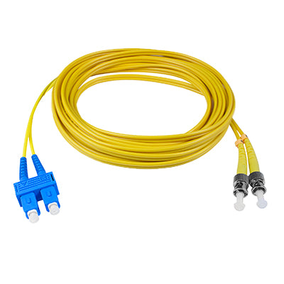 SC/UPC - ST/UPC (9/125)<br>3mm Duplex Singlemode<br>Fiber Optic Patch Cord